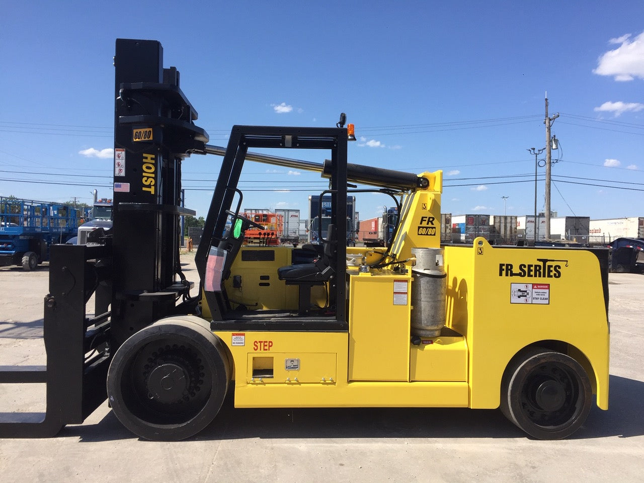 2016 HOIST FR60-80 80000 LB LP GAS FORKLIFT CUSHION 131/132 2 