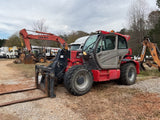 2018 MANITOU MHT790 20000 LB DIESEL PNEUMATIC TELEHANDLER 22' REACH ENCLOSED CAB WITH HEAT AND AC 6352 HOURS STOCK # BF9748879-AMAGA - United Lift Equipment LLC