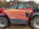 2018 MANITOU MHT790 20000 LB DIESEL PNEUMATIC TELEHANDLER 22' REACH ENCLOSED CAB WITH HEAT AND AC 6352 HOURS STOCK # BF9748879-AMAGA - United Lift Equipment LLC