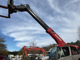 2018 MANITOU MHT790 20000 LB DIESEL PNEUMATIC TELEHANDLER 22' REACH ENCLOSED CAB WITH HEAT AND AC 6352 HOURS STOCK # BF9748879-AMAGA - United Lift Equipment LLC