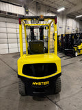 2016 HYSTER H60FT 6000 LB DIESEL FORKLIFT PNEUMATIC 86/181" 3 STAGE MAST SIDE SHIFTER 1,139 HOURS STOCK # BF9239279-BUF