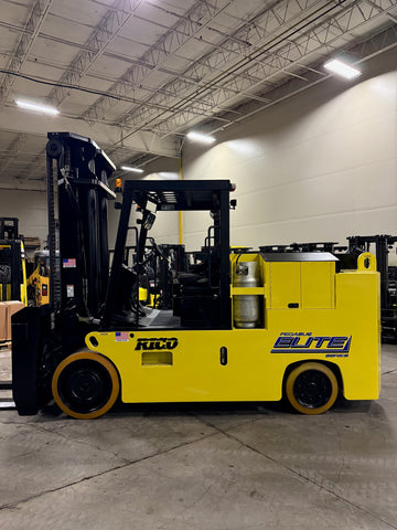 2016 RICO PG300 30000 LB LP GAS FORKLIFT CUSHION 132/144" 2 STAGE MAST SIDE SHIFTING FORK POSITIONER 1,395 HOURS 72" FORKS STOCK # BF91589139-BUF