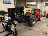 2015 JLG 1255 12000 LB DIESEL TELESCOPIC FORKLIFT TELEHANDLER FOAM FILLED TIRES PARTIAL CAB NO DOOR OUTRIGGERS 1574 HOURS 4WD STOCK # BF9595129-BUF