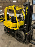 2017 HYSTER H60FT 6000 LB DIESEL FORKLIFT PNEUMATIC 86/181" 3 STAGE MAST SIDE SHIFTER 1,130 HOURS STOCK # BF9229349-BUF