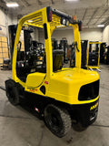 2017 HYSTER H60FT 6000 LB DIESEL FORKLIFT PNEUMATIC 86/181" 3 STAGE MAST SIDE SHIFTER 1,130 HOURS STOCK # BF9229349-BUF