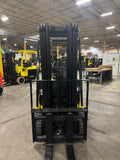 2019 YALE ERC060VGN 6000 LB 48 VOLT ELECTRIC FORKLIFT 87/188" THREE STAGE MAST SIDE SHIFTER 728 HOURS STOCK # BF978119-BUF