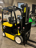 2019 YALE ERC060VGN 6000 LB 48 VOLT ELECTRIC FORKLIFT 87/188" THREE STAGE MAST SIDE SHIFTER 728 HOURS STOCK # BF978119-BUF