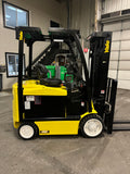 2019 YALE ERC060VGN 6000 LB 48 VOLT ELECTRIC FORKLIFT 87/188" THREE STAGE MAST SIDE SHIFTER 728 HOURS STOCK # BF978119-BUF