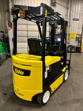 2019 YALE ERC060VGN 6000 LB 48 VOLT ELECTRIC FORKLIFT 87/188" THREE STAGE MAST SIDE SHIFTER 728 HOURS STOCK # BF978119-BUF