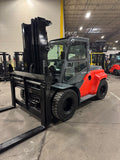 2019 TOYOTA 8FD70U 15500 LB DIESEL FORKLIFT PNEUMATIC 100/148" 3 STAGE MAST SIDE SHIFTER & FORK POSITIONER 1,239 HOURS ENCLOSED HEATED CAB STOCK # BF9565429-BUF