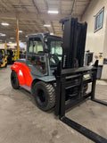 2019 TOYOTA 8FD70U 15500 LB DIESEL FORKLIFT PNEUMATIC 100/148" 3 STAGE MAST SIDE SHIFTER & FORK POSITIONER 1,239 HOURS ENCLOSED HEATED CAB STOCK # BF9565429-BUF