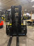 2021 YALE GTP100 10000 LB DUAL FUEL (RUNS PROPANE or GASOLINE) FORKLIFT DUAL PNEUMATIC 95/185 3 STAGE MAST SIDE SHIFTER 1131 HOURS STOCK # BF9345219-BUF