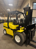 2021 YALE GTP100 10000 LB DUAL FUEL (RUNS PROPANE or GASOLINE) FORKLIFT DUAL PNEUMATIC 95/185 3 STAGE MAST SIDE SHIFTER 1131 HOURS STOCK # BF9345219-BUF