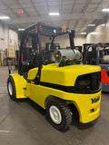 2021 YALE GTP100 10000 LB DUAL FUEL (RUNS PROPANE or GASOLINE) FORKLIFT DUAL PNEUMATIC 95/185 3 STAGE MAST SIDE SHIFTER 1131 HOURS STOCK # BF9345219-BUF