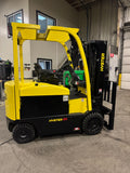 2021 HYSTER E80XN 8000 LB ELECTRIC FORKLIFT CUSHION 95/186" 3 STAGE MAST SIDE SHIFTER 740 HOURS STOCK # BF9156879-BUF