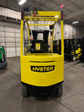 2021 HYSTER E80XN 8000 LB ELECTRIC FORKLIFT CUSHION 95/186" 3 STAGE MAST SIDE SHIFTER 740 HOURS STOCK # BF9156879-BUF