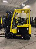 2022 HYSTER E50XN 5000 LB CAPACITY ELECTRIC CUSHION 89/200" 3 STAGE MAST SIDE SHIFTING FORK POSITIONER ONLY 496 HOURS STOCK # BF9125139-BUF