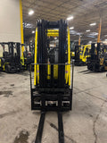 2022 HYSTER E50XN 5000 LB CAPACITY ELECTRIC CUSHION 89/200" 3 STAGE MAST SIDE SHIFTING FORK POSITIONER ONLY 496 HOURS STOCK # BF9125139-BUF