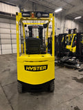 2022 HYSTER E50XN 5000 LB CAPACITY ELECTRIC CUSHION 89/200" 3 STAGE MAST SIDE SHIFTING FORK POSITIONER ONLY 496 HOURS STOCK # BF9125139-BUF