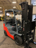 2022 TOYOTA 8FGCU32 6500 LB LP GAS FORKLIFT 404 HOURS CUSHION 87/187" 3 STAGE MAST SIDE SHIFTING FORK POSITIONER 4 WAY PLUMBING STOCK # BF9258729-BUF