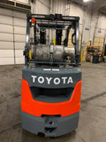 2022 TOYOTA 8FGCU32 6500 LB LP GAS FORKLIFT 643 HOURS CUSHION 87/187" 3 STAGE MAST SIDE SHIFTING FORK POSITIONER 4 WAY PLUMBING STOCK # BF9259729-BUF