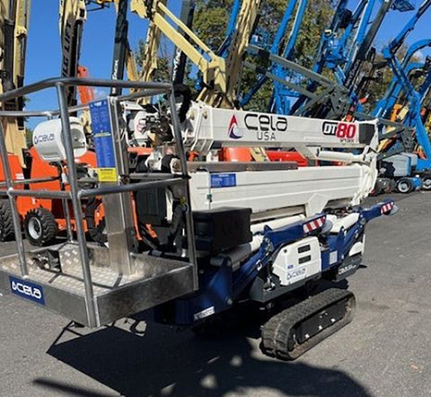 2022 CELA DT80 COMPACT TRAX SPYDER BOOM LIFT ARTICULATING LIFT DIESEL 80' REACH TRAX TIRES 20 HOURS STOCK # BF999529-NLE