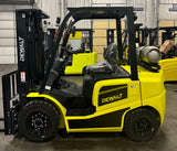 2025 DEWALT LIFT TRUCK DDFP-25 NON-COMPUTERIZED NISSAN K25 DUAL FUEL (can run on Gasoline or Propane) 5000 LB CAPACITY SOLID PNEUMATIC TIRES 83/185" LIFT HEIGHT 3 STAGE MAST SIDE SHIFTING FORK POSITIONER 2000hr/2YR WARRANTY STOCK # BF9228579-BUF