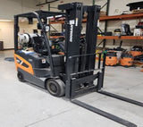 2021 DOOSAN GC15S-9 3000 LB LP GAS FORKLIFT CUSHION 83/189 3 STAGE MAST SIDE SHIFTER 80 HOURS STOCK # BF9139129-RIL