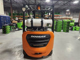 2021 DOOSAN GC15S-9 3000 LB LP GAS FORKLIFT CUSHION 83/189 3 STAGE MAST SIDE SHIFTER 80 HOURS STOCK # BF9139129-RIL