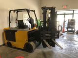 2013 DREXEL SL40AC 4000 LB 48 VOLT ELECTRIC FORKLIFT CUSHION 99/198" 3 STAGE UNIQUE SWING MAST WITH FORK POSITIONER 2241 HOURS STOCK # BF9279579-ZLSC