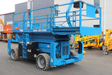 2018 GENIE GS4390RT SCISSOR LIFT 43' REACH DUAL FUEL PNEUMATIC WITH OUTRIGGERS 960 HOURS STOCK # BF9398129-NLE