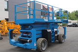 2018 GENIE GS4390RT SCISSOR LIFT 43' REACH DUAL FUEL PNEUMATIC WITH OUTRIGGERS 960 HOURS STOCK # BF9398129-NLE