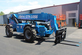 2016 GENIE GTH1056 10000 LB DIESEL TELESCOPIC FORKLIFT TELEHANDLER PNEUMATIC 4WD OUTRIGGERS ENCLOSED CAB WITH HEAT AND AC 2489 HOURS STOCK # BF9849179-NLE