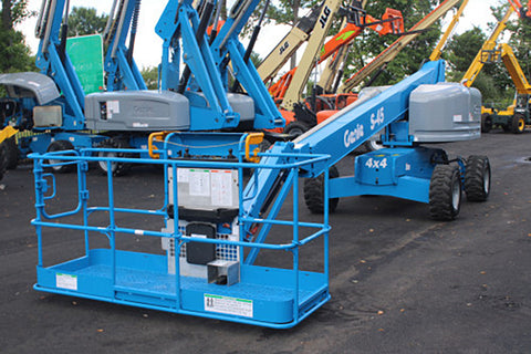 2018 GENIE S45 TELESCOPIC STRAIGHT BOOM LIFT AERIAL LIFT WITH JIB 45' REACH DIESEL 4WD 1762 HOURS STOCK # BF9449729-NLE