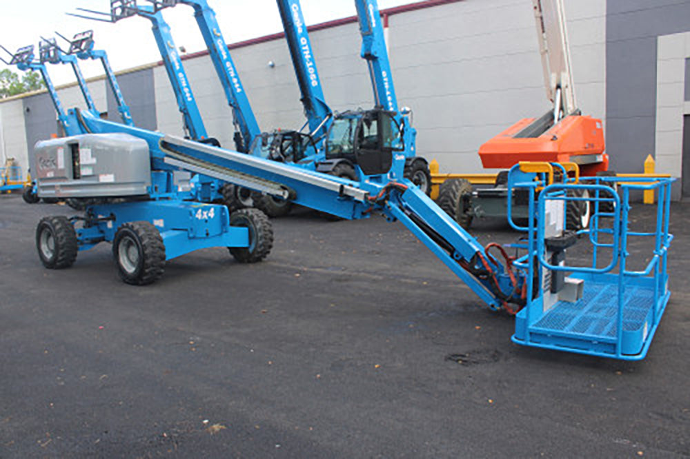 2018 GENIE S45 TELESCOPIC STRAIGHT BOOM LIFT AERIAL LIFT WITH JIB 45 ...