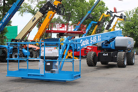2019 GENIE S85XC TELESCOPIC STRAIGHT BOOM LIFT AERIAL LIFT WITH JIB ARM 85' REACH DIESEL 4WD 1740 HOURS STOCK # BF9897559-NLE