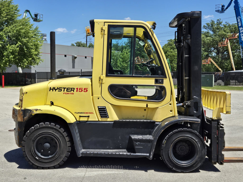 2018 HYSTER H155FT 15500 LB DIESEL FORKLIFT PNEUMATIC 106/133