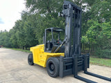 2014 HYSTER H360HD 36000 LB DIESEL FORKLIFT PNEUMATIC 161/183" 2 STAGE MAST SIDE SHIFTING FORK POSITIONER 2095 HOURS STOCK # BF91212239-TXB - United Lift Equipment LLC