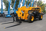 2018 JCB 514-56 14000 LB DIESEL TELESCOPIC FORKLIFT TELEHANDLER OUTRIGGERS 3098 HOURS STOCK # BF91048169-NLE