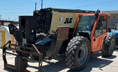 2019 JLG 1055 10000 LB DIESEL TELESCOPIC FORKLIFT 4WD ENCLOSED CAB WITH HEAT AND A/C OUTRIGGERS 2048 HOURS STOCK # BF91131169-NLE