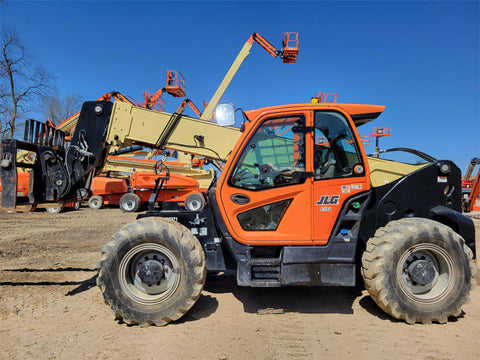 2019 JLG 1732 17000 LB DIESEL TELESCOPIC FORKLIFT 4WD ENCLOSED CAB WITH AC 1732 HOURS STOCK # BF91418299-VAOH - United Lift Equipment LLC