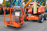 2014 JLG 340AJ ARTICULATING BOOM LIFT AERIAL LIFT WITH JIB ARM 34' REACH KUBOTA DIESEL 4WD SKYPOWER 2100 HOURS STOCK # BF9278559-NLE