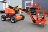 2014 JLG 340AJ ARTICULATING BOOM LIFT AERIAL LIFT WITH JIB ARM 34' REACH KUBOTA DIESEL 4WD SKYPOWER 2100 HOURS STOCK # BF9278559-NLE