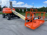 2014 JLG 400S TELESCOPIC BOOM LIFT AERIAL LIFT 40' REACH DUAL FUEL 4WD 3480/3560 HOURS STOCK # BF9295129-PAB