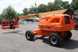 2014 JLG 460SJ TELESCOPIC STRAIGHT BOOM LIFT AERIAL LIFT WITH JIB ARM 46' REACH DIESEL 4WD 2014 HOURS STOCK # BF9349719-NLE