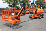 2014 JLG 460SJ TELESCOPIC STRAIGHT BOOM LIFT AERIAL LIFT WITH JIB ARM 46' REACH DIESEL 4WD 2014 HOURS STOCK # BF9349719-NLE