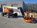 2014 JLG 600AJ ARTICULATING BOOM LIFT AERIAL LIFT WITH JIB 60' REACH DIESEL 4WD 3571 HOURS STOCK # BF9373329-RIL