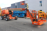 2022 JLG 670 SJ TELESCOPIC STRAIGHT BOOM LIFT AERIAL LIFT WITH JIB ARM 67' REACH DIESEL 4WD 903 HOURS STOCK # BF91098719-NLE