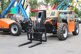 2015 JLG G9-43A 9000 LB DIESEL TELESCOPIC FORKLIFT TELEHANDLER PNEUMATIC 4WD AUXILIARY HYDRAULICS HEAETD CAB 2951 HOURS STOCK # BF9589719-NLE