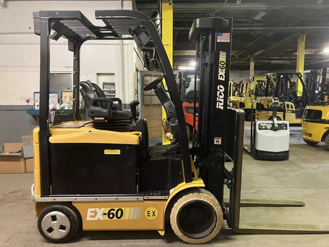 2019 RICO HSD-EX60 6000 LB 36 VOLT ELECTRIC FORKLIFT CUSHION 83/187 3 STAGE MAST EXPLOSION PROOF SIDE SHIFTER 268 HOURS STOCK # BF9397129-BUF